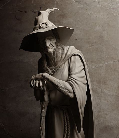 Witch image black and white